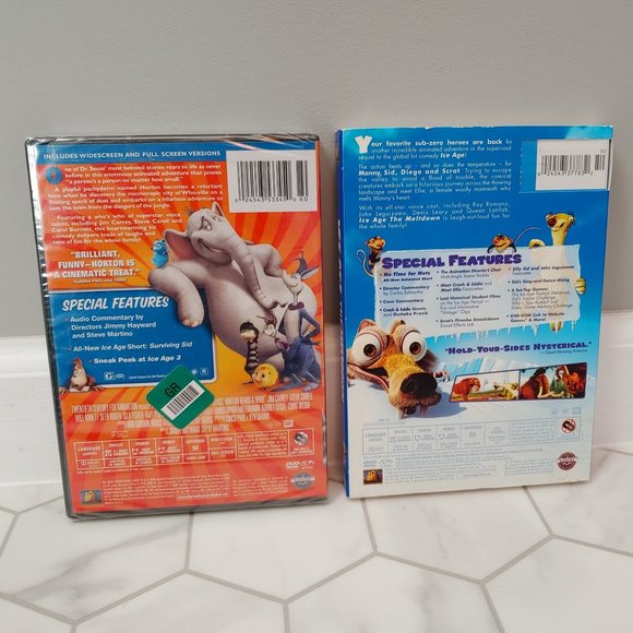 Factory Sealed Kids DVD Movie Bundle- Ice Age: The Meltdown & Horton Hears a Who - Picture 3 of 7